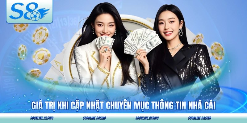 Giá trị khi cập nhật chuyên mục thông tin nhà cái
